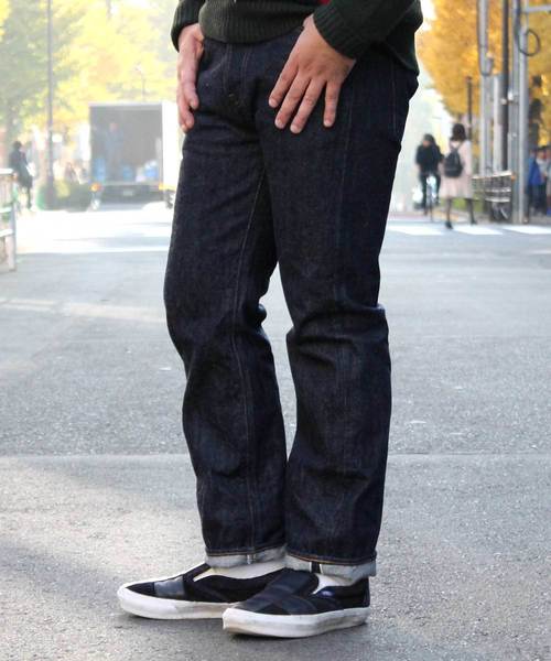 Denime（ドゥニーム）の「【MadeInJapan】66 type -One Wash-/ミドルストレートデニム（デニムパンツ・メンズ・インディゴブルー・31/28/36/34/38/33/30/32/29/26/27/40）」の20枚目の写真
