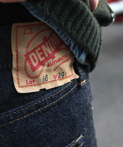 Denime（ドゥニーム）の「【MadeInJapan】66 type -One Wash-/ミドルストレートデニム（デニムパンツ・メンズ・インディゴブルー・31/28/36/34/38/33/30/32/29/26/27/40）」の19枚目の写真