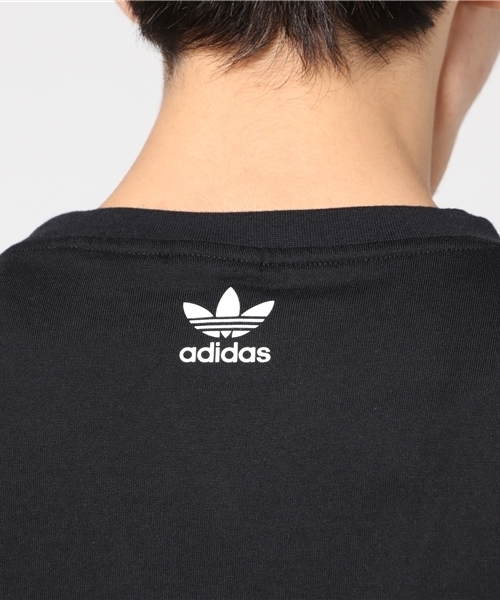adidas（アディダス）の「オリジナルス Tシャツ [BLK/WVN BOXY TEE] 【Black Out Pack】（Tシャツ/カットソー・メンズ・ブラック・SMALL/LARGE/MEDIUM/X-LARGE/X-SMALL）」の5枚目の写真