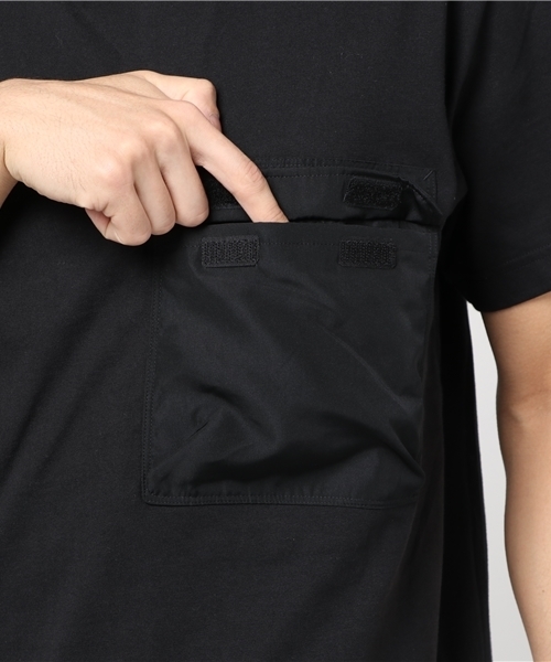 adidas（アディダス）の「オリジナルス Tシャツ [BLK/WVN BOXY TEE] 【Black Out Pack】（Tシャツ/カットソー・メンズ・ブラック・SMALL/LARGE/MEDIUM/X-LARGE/X-SMALL）」の7枚目の写真