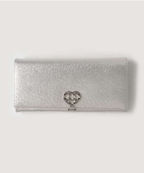 GIULIETTAVERONA(ジュリエッタヴェローナ)の「【GIULIETTAVERONA】 ジュリエッタヴェローナ クオーレ 長財布(財布)」|シルバー