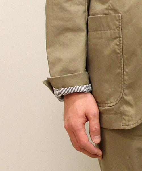 J4052 美品 ビームスプラス 20SSコットンツイルジャケット ベージュXL J4052 美品 ビームスプラス 20SS コットンツイルジャケット