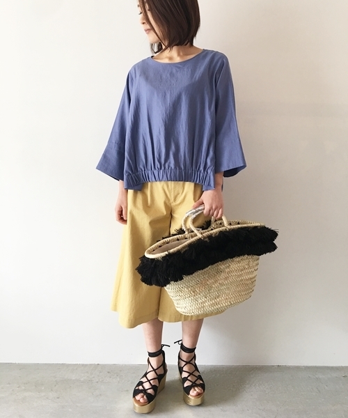 Banner Barrett（バナーバレット）の「ビエラブラウス（シャツ/ブラウス・レディース・ブルー/オレンジ/ブラック・38）」の14枚目の写真