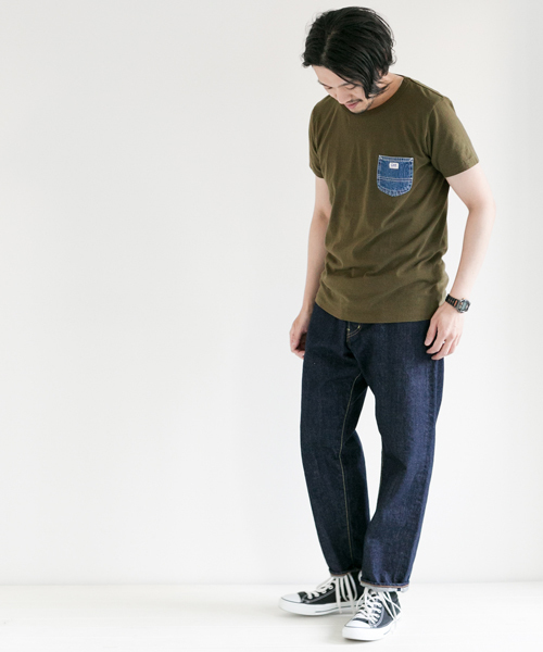 URBAN RESEARCH DOORS MENS(アーバンリサーチ ドアーズ メンズ)の「Lee×DOORS-natural- DENIM POCKET T-SHIRTS(Tシャツ/カットソー・メンズ・オートミール/ホワイト/ブラック/オリーブ・LARGE/MEDIUM)」の9枚目の写真