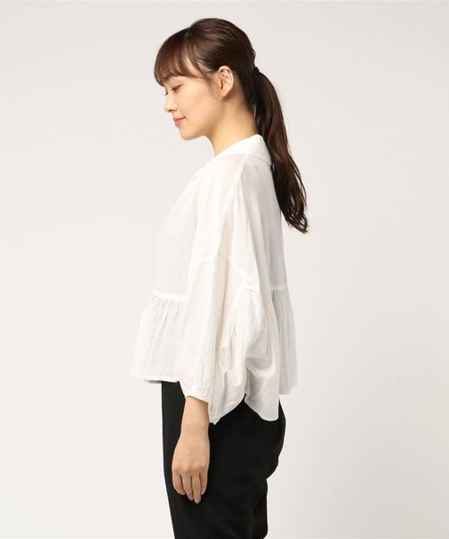 Another Edition（アナザーエディション）の「ビッグぺプラムブラウス ◆（シャツ/ブラウス・レディース・オフホワイト/イエロー/ケリー・FREE）」の15枚目の写真