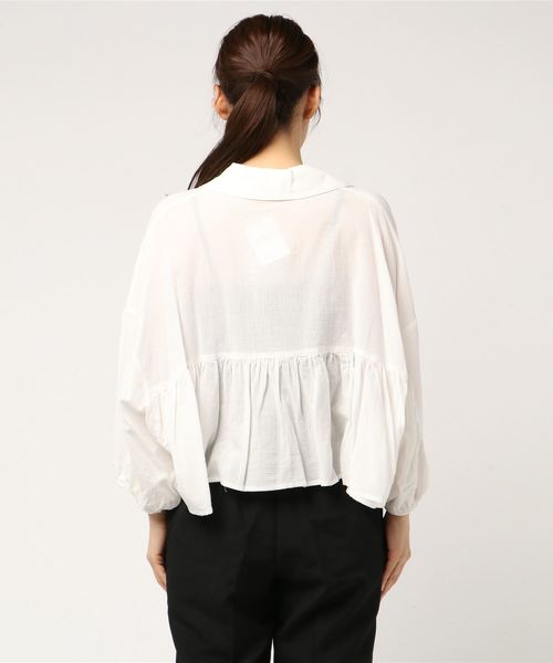 Another Edition（アナザーエディション）の「ビッグぺプラムブラウス ◆（シャツ/ブラウス・レディース・オフホワイト/イエロー/ケリー・FREE）」の16枚目の写真