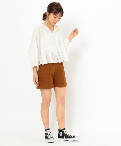 Another Edition（アナザーエディション）の「ビッグぺプラムブラウス ◆（シャツ/ブラウス・レディース・オフホワイト/イエロー/ケリー・FREE）」の20枚目の写真