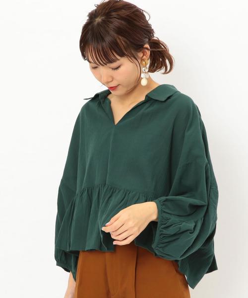 Another Edition（アナザーエディション）の「ビッグぺプラムブラウス ◆（シャツ/ブラウス・レディース・オフホワイト/イエロー/ケリー・FREE）」の21枚目の写真