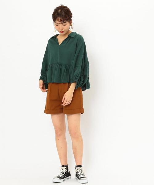 Another Edition（アナザーエディション）の「ビッグぺプラムブラウス ◆（シャツ/ブラウス・レディース・オフホワイト/イエロー/ケリー・FREE）」の22枚目の写真