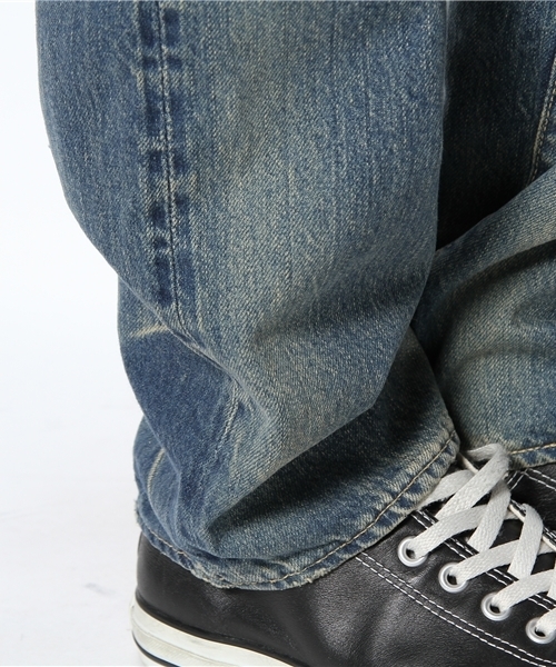 HYSTERIC GLAMOUR（ヒステリックグラマー）の「BR加工デニムストレートPT（デニムパンツ・メンズ・インディゴブルー・28inch/30inch/32inch/34inch）」の7枚目の写真