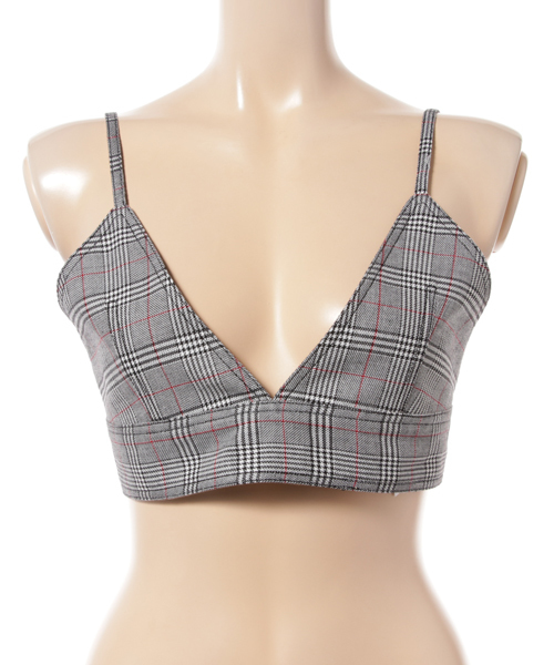 SLY（スライ）の「COTTON BRA TOP（キャミソール・レディース・ワインレッド/マルチ/ブラック・FREE）」の12枚目の写真
