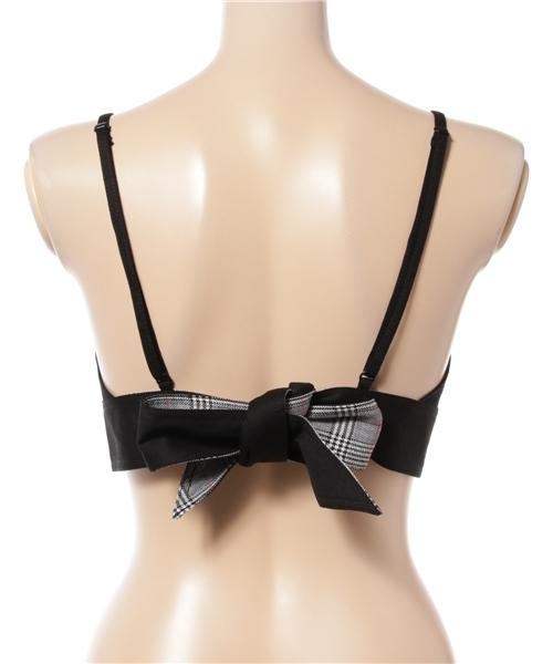 SLY（スライ）の「COTTON BRA TOP（キャミソール・レディース・ワインレッド/マルチ/ブラック・FREE）」の4枚目の写真