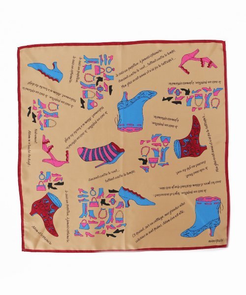 Spick & Span（スピックアンドスパン）の「【manipuri】 shoes65*65◆（ストール/ショール・レディース・ベージュ/グレー・FREE）」の10枚目の写真