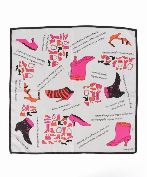 Spick & Span（スピックアンドスパン）の「【manipuri】 shoes65*65◆（ストール/ショール・レディース・ベージュ/グレー・FREE）」の9枚目の写真