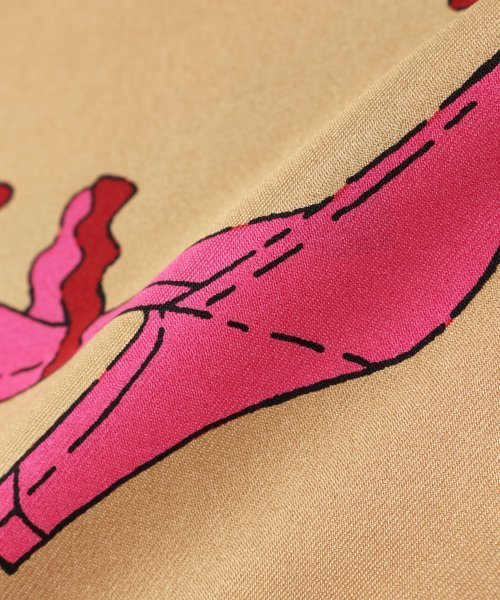 Spick & Span（スピックアンドスパン）の「【manipuri】 shoes65*65◆（ストール/ショール・レディース・ベージュ/グレー・FREE）」の6枚目の写真