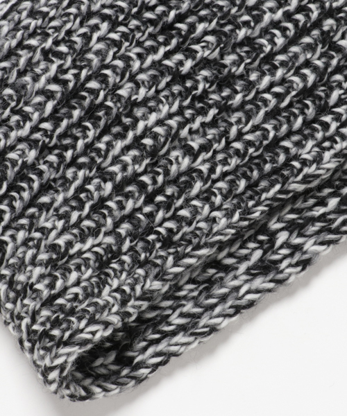 TOOLS PHILOSOPHY（ツールズフィロソフィー）の「【TOOLS PHILOSOPHY】ミックスヌード（ネックウォーマー/スヌード・メンズ・ブラック/グレー・FREE）」の4枚目の写真