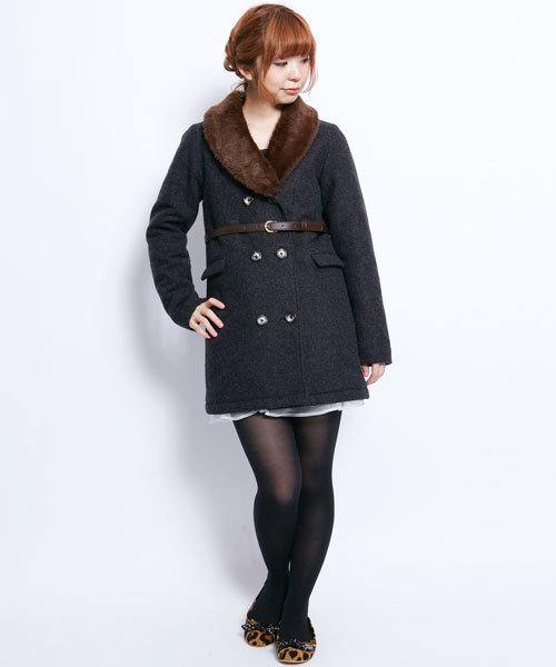 MILKFED.（ミルクフェド）の「CLASSIC TAILORED COAT（テーラードジャケット・レディース・ダークグレー/ネイビー・SMALL/MEDIUM）」の2枚目の写真