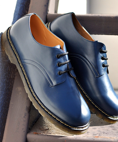 AAA+(サンエープラス)の「クリアソール、3ホールオックスフォードシューズ(ドレスシューズ)」|ネイビー