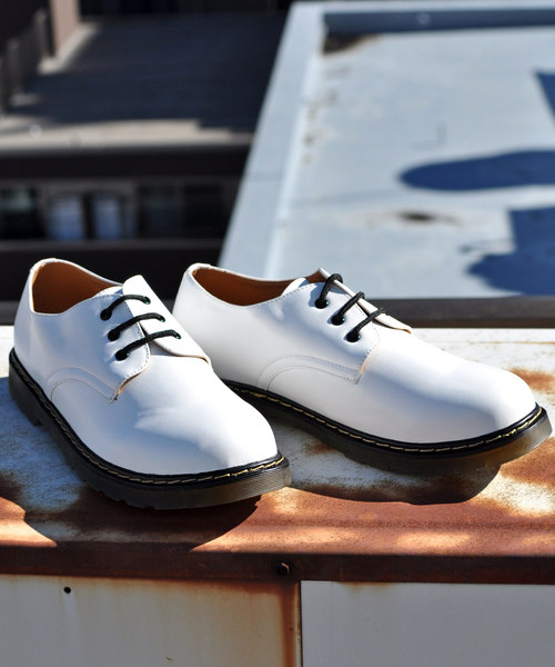 AAA+(サンエープラス)の「クリアソール、3ホールオックスフォードシューズ(ドレスシューズ)」|ホワイト
