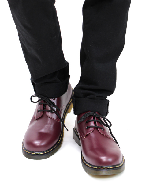 AAA+(サンエープラス)の「クリアソール、3ホールオックスフォードシューズ(ドレスシューズ)」|ワイン