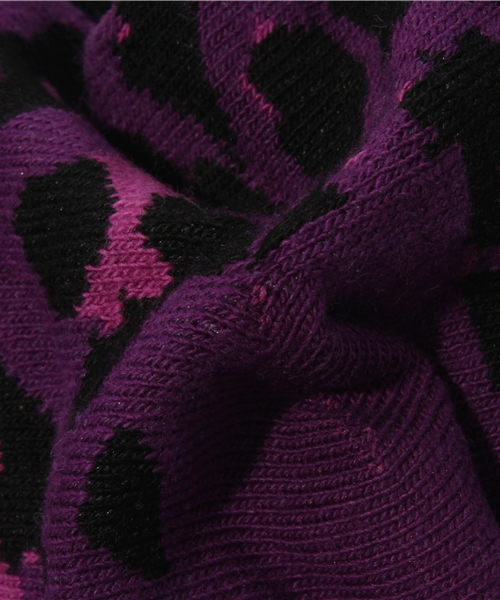 BEAUTY&YOUTH UNITED ARROWS(ビューティーアンドユースユナイテッドアローズ)の「BY Happy Socks レオパードソックス(ソックス/靴下・レディース・ホワイト/パープル・フリー)」の5枚目の写真