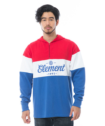 ELEMENT メンズ HOODED LS フードロンT
