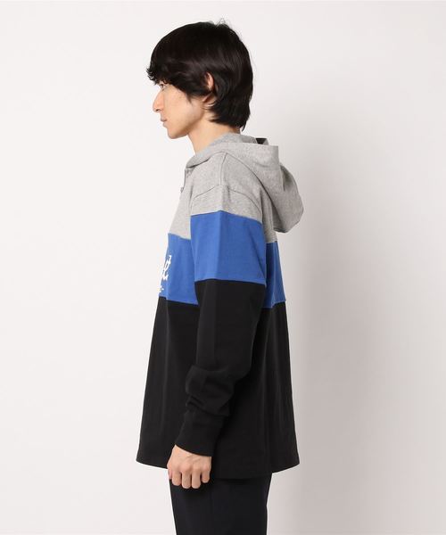 ELEMENT(エレメント)の「ELEMENT メンズ HOODED LS フードロンT(Tシャツ/カットソー・メンズ・ブルー/ブラック・MEDIUM/LARGE)」の4枚目の写真