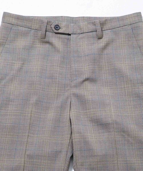 STUDIOUS(ステュディオス)の「【STUDIOUS】ドライグレンチェックテーパードスラックス(スラックス・メンズ・グレー/ベージュ・1/2/3)」の3枚目の写真