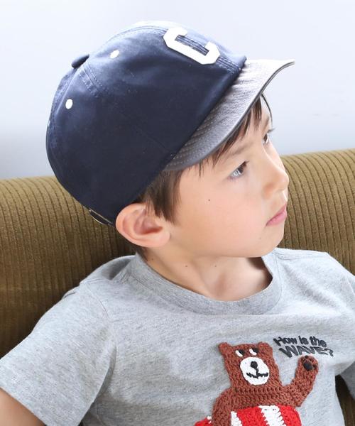 coen（コーエン）の「【coen キッズ / ジュニア】ショートバイザー / キャップ（キャップ・キッズ・グレー/ネイビー・52cm/54cm）」の2枚目の写真