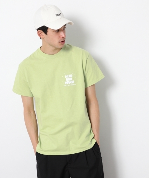 RAGEBLUE（レイジブルー）の「【SILAS/サイラス】別注プリントTシャツ/790749（Tシャツ/カットソー・メンズ・ホワイト/ブラック/グリーン系その他・MEDIUM/LARGE）」の3枚目の写真