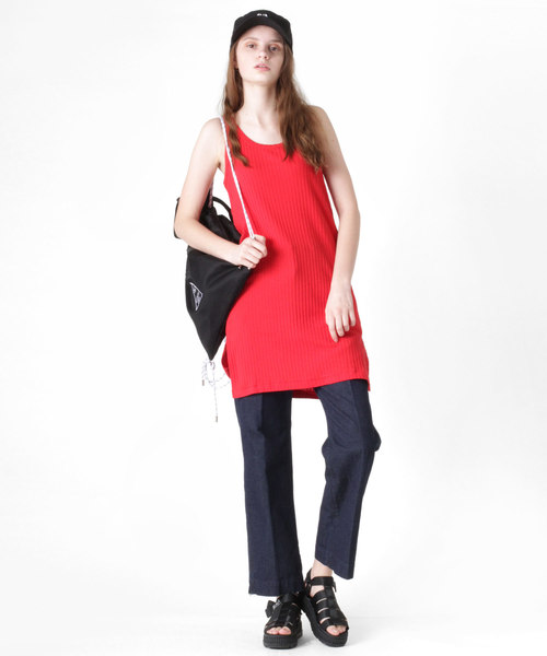 RNA（アールエヌエー）の「M0878 タンクワンピース（タンクトップ・レディース・ブラック/杢グレー/ホワイト/レッド・MEDIUM）」の13枚目の写真