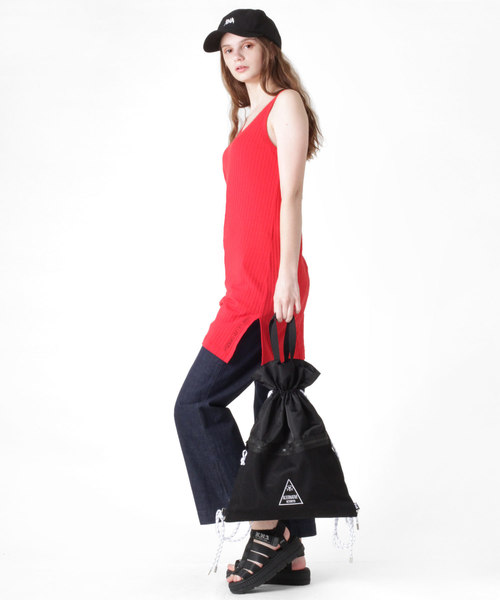 RNA（アールエヌエー）の「M0878 タンクワンピース（タンクトップ・レディース・ブラック/杢グレー/ホワイト/レッド・MEDIUM）」の12枚目の写真