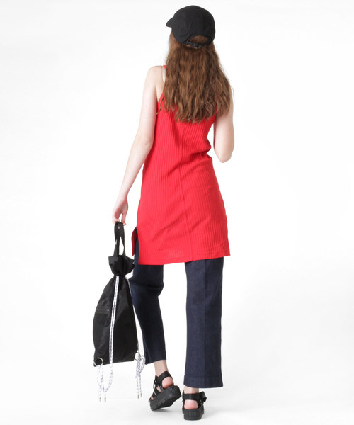 RNA（アールエヌエー）の「M0878 タンクワンピース（タンクトップ・レディース・ブラック/杢グレー/ホワイト/レッド・MEDIUM）」の11枚目の写真