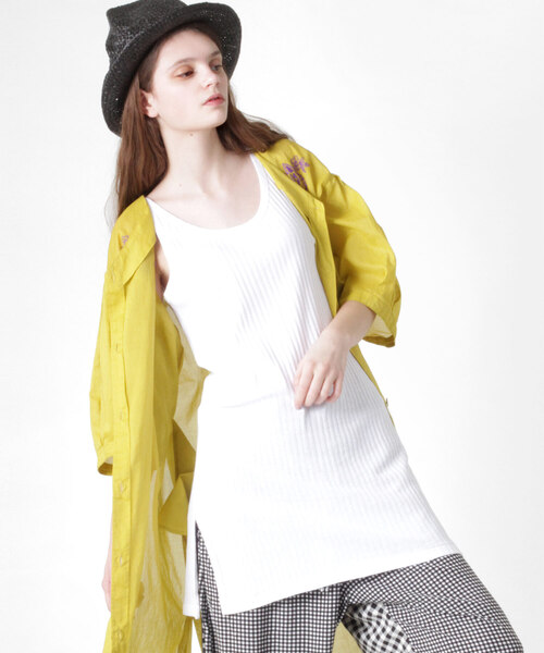 RNA（アールエヌエー）の「M0878 タンクワンピース（タンクトップ・レディース・ブラック/杢グレー/ホワイト/レッド・MEDIUM）」の2枚目の写真