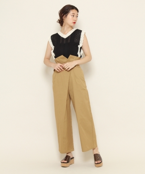 PAGEBOY（ページボーイ）の「2WAYチノワイドパンツ（チノパンツ・レディース・ブラック/ベージュ/カーキ・SMALL/MEDIUM）」の10枚目の写真