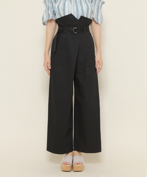 PAGEBOY（ページボーイ）の「2WAYチノワイドパンツ（チノパンツ・レディース・ブラック/ベージュ/カーキ・SMALL/MEDIUM）」の12枚目の写真