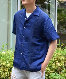 SU: リネンレーヨン キューバシャツ■