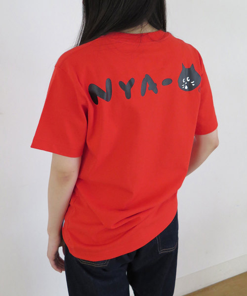 Champion（チャンピオン）の「にゃーとチャンピオンのビッグロゴ T（Tシャツ/カットソー・レディース・ホワイト/ブラック/オレンジ・02/03）」の10枚目の写真