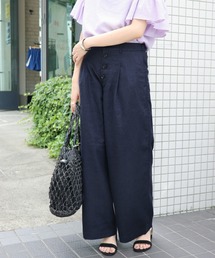 SLOBE IENA | リネンPEタックパンツ◆(その他パンツ)