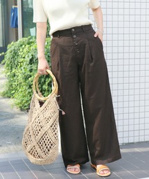 リネンPEタックパンツ◆