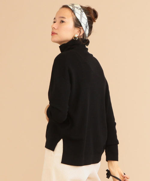 BEAUTY&YOUTH UNITED ARROWS（ビューティーアンドユースユナイテッドアローズ）の「BY∴ フルニードルタートルネックニット о（ニット/セーター・レディース・ブラック/オフホワイト/ライトグレー/パープル/ホワイト・FREE）」の4枚目の写真