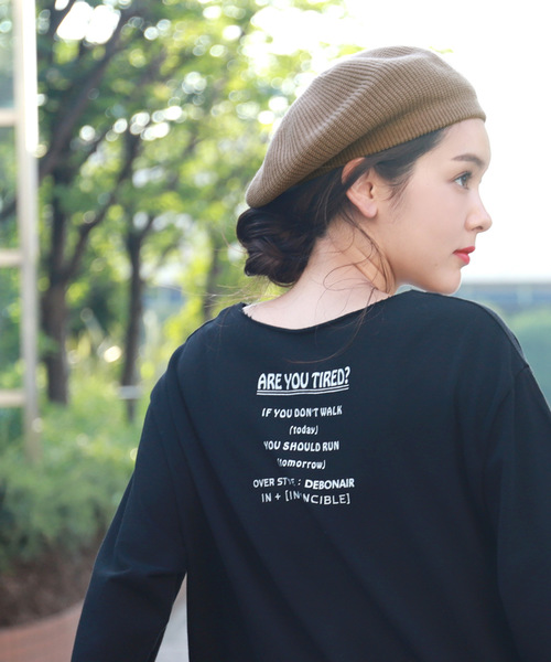 coca(coca)(コカ)の「くったりやわらかニットベレー帽(ハンチング/ベレー帽・レディース・ブラック/ベージュ・ONE SIZE)」の1枚目の写真