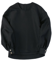 And A アンドエー / バルーン ボリュームスリーブクルーネックプルオーバーブラウス