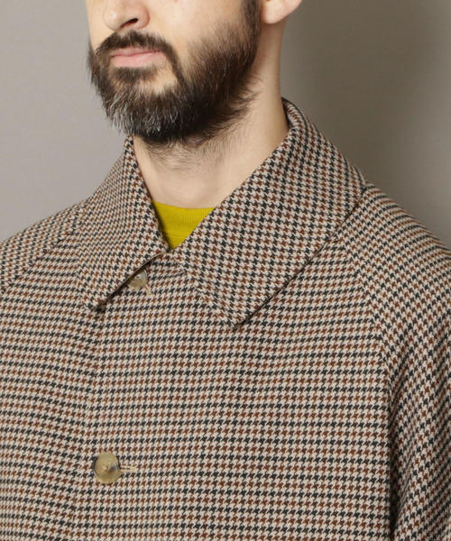 BEAUTY&YOUTH UNITED ARROWS(ビューティーアンドユースユナイテッドアローズ)の「BY リバーシブル バルカラー コート(ステンカラーコート・メンズ・ベージュ/ダークグレー・MEDIUM/SMALL/LARGE/X-LARGE)」の6枚目の写真