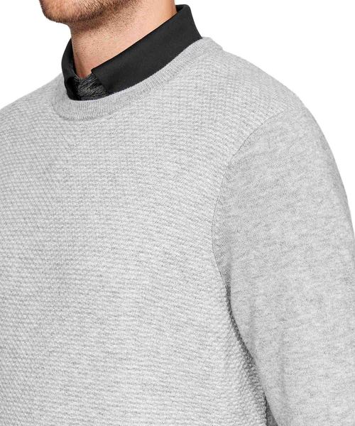 UNDER ARMOUR（アンダーアーマー）の「UAスレッドボーンクルーセーター(ゴルフ/ロングスリーブ/MEN)[1317349]（ニット/セーター・メンズ・ダークインディゴブルー/ライトグレー・MD/XL/LG）」の9枚目の写真