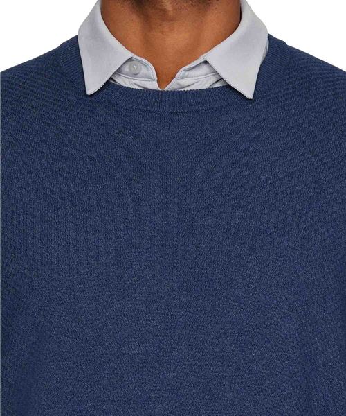 UNDER ARMOUR（アンダーアーマー）の「UAスレッドボーンクルーセーター(ゴルフ/ロングスリーブ/MEN)[1317349]（ニット/セーター・メンズ・ダークインディゴブルー/ライトグレー・MD/XL/LG）」の16枚目の写真
