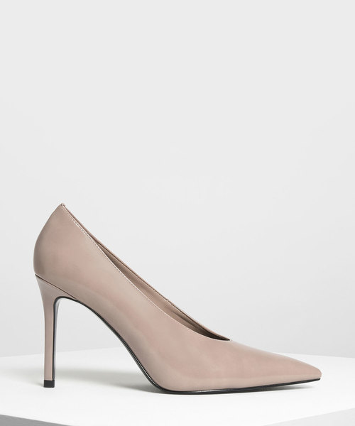 CHARLES & KEITH(チャールズ & キース)の「エンベリッシュポインテッドパンプス / Embellished Pointed Pumps(パンプス・レディース・ブラック/オレンジ/ライトベージュ・22.5cm/23cm/23.5cm/24.5cm/25cm)」の2枚目の写真