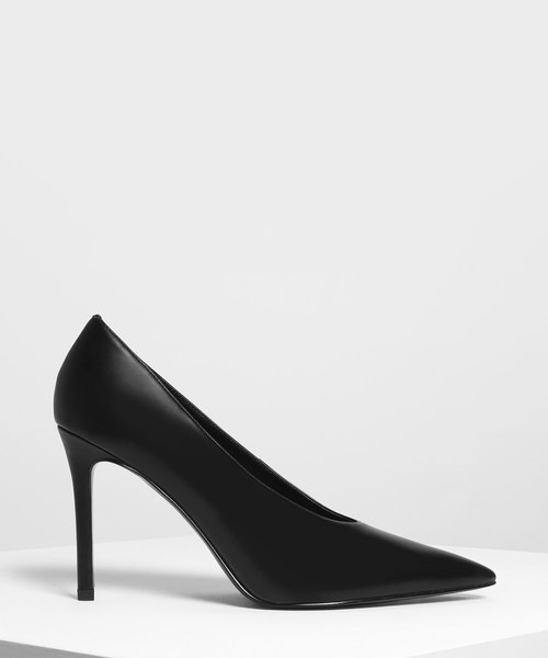 CHARLES & KEITH(チャールズ & キース)の「エンベリッシュポインテッドパンプス / Embellished Pointed Pumps(パンプス・レディース・ブラック/オレンジ/ライトベージュ・22.5cm/23cm/23.5cm/24.5cm/25cm)」の1枚目の写真