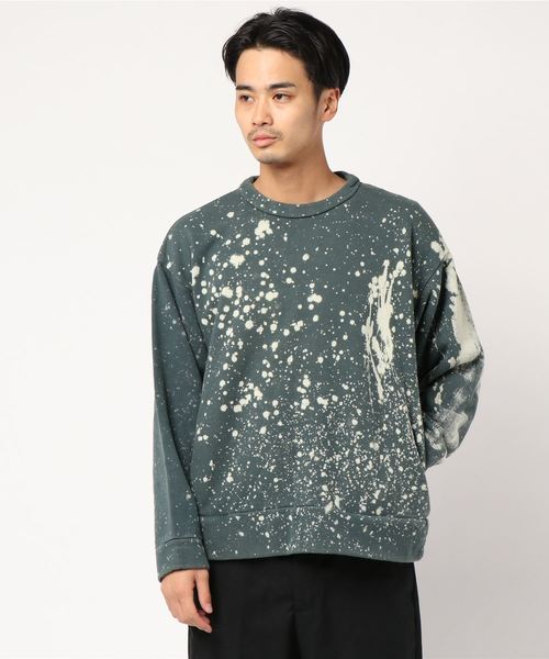 Journal Standard TRISECT(トライセクト)の「BLEACH DYE SWEAT #(スウェット・メンズ・チャコールグレー/グリーン/キャメル・MEDIUM/LARGE)」の5枚目の写真