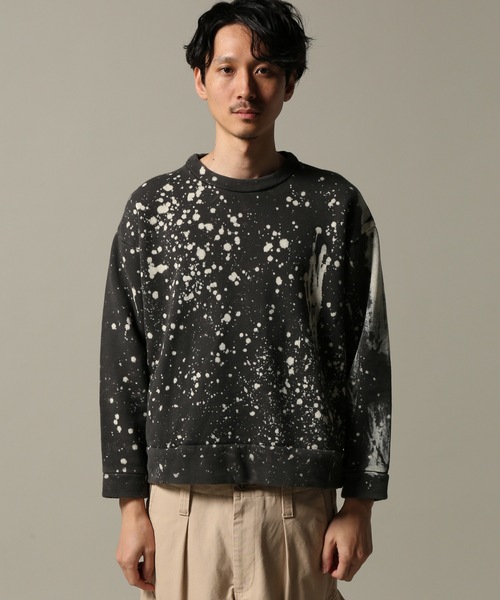 Journal Standard TRISECT(トライセクト)の「BLEACH DYE SWEAT #(スウェット・メンズ・チャコールグレー/グリーン/キャメル・MEDIUM/LARGE)」の9枚目の写真